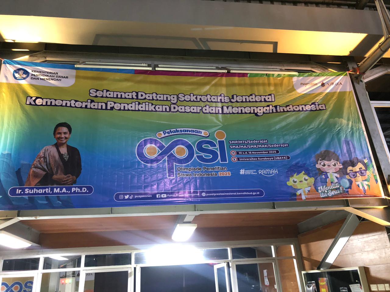 Pelaksanaan OPSI (Olimpiade Penelitian Siswa Indonesia) 2025 Kementrian Pendidikan Dasar dan Menengah Indonesia,Universitas Surabaya (UBAYA), Surabaya, Jawa Timur 2025